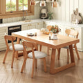 4 MiCM Oak Upholstered Leather Scandinavian