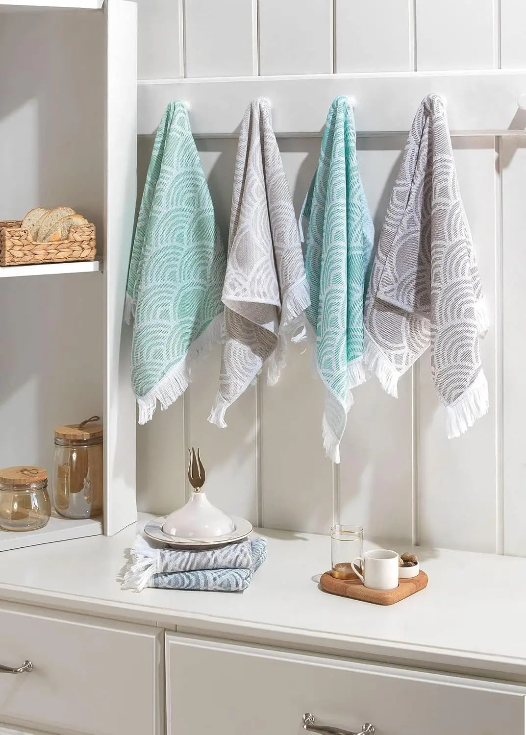 2 100% Cotton Turkish Hand Towels