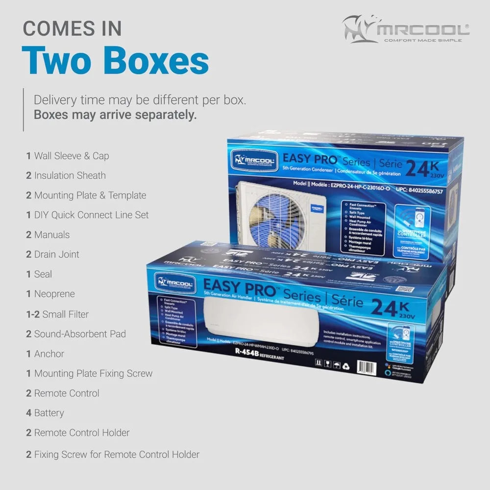 18000 BTU WiFi, DIY Installation for Home, Office