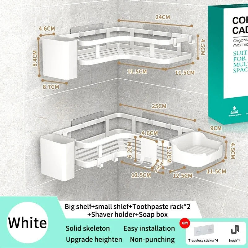 6PCS Double-layer Stainless Steel Corner