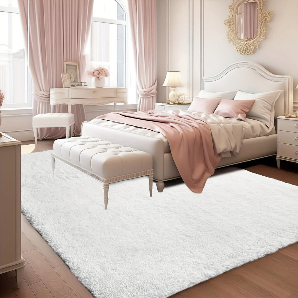 5x26 Plush Fluffy White Washable