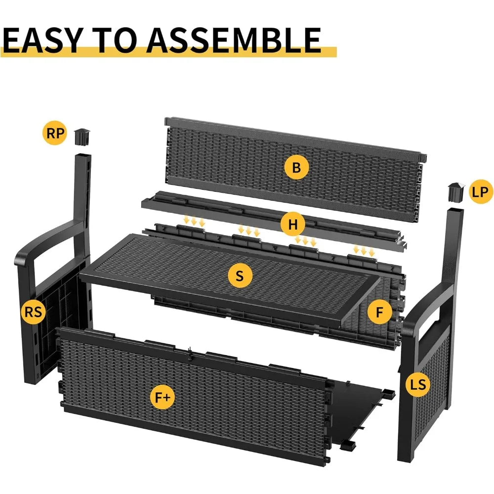 80 Gallon Storage Bench lockable