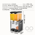 1/2 Tanks Commercial Beverage Dispenser 10L/12L/18L Per Tank