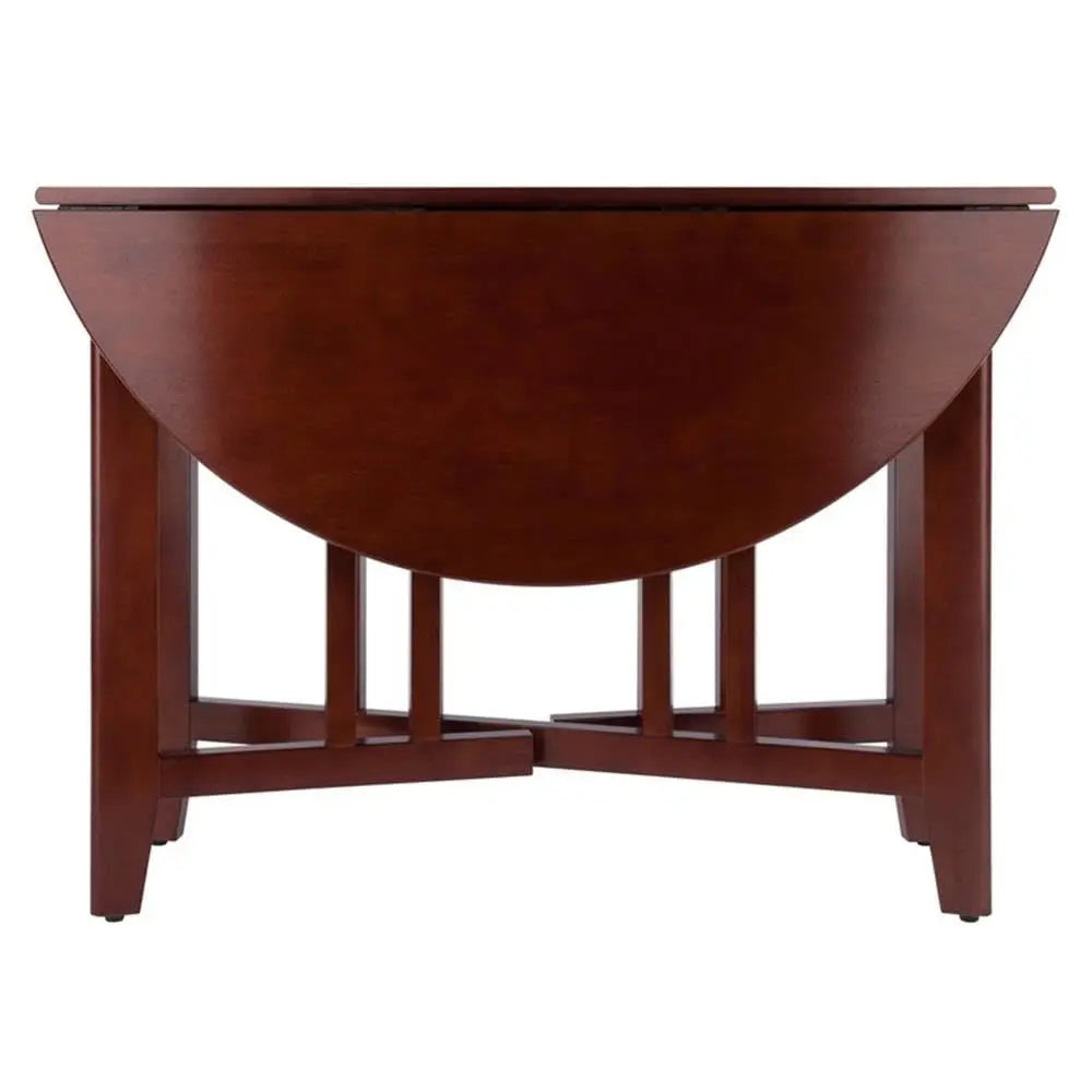 Round Double Drop Leaf Solid Wood 41.97"