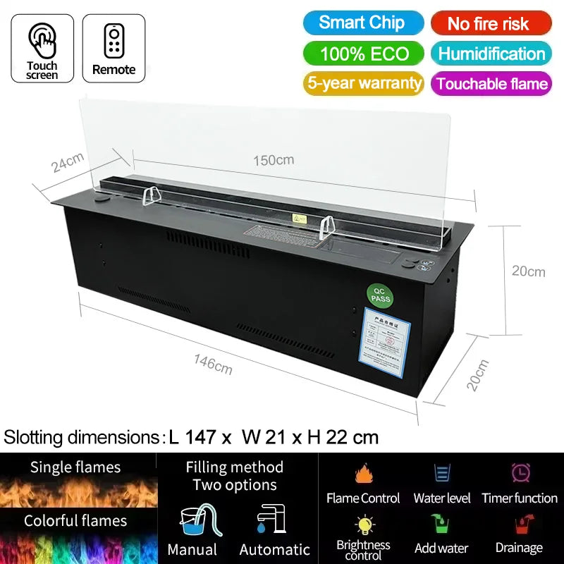 water replenishment atomization fireplace