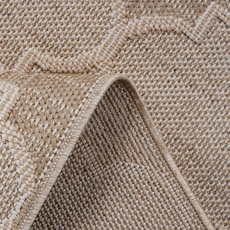 8X10 Cream Trellis Indoor/Outdoor