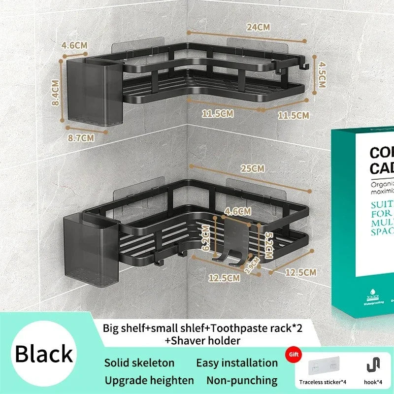 6PCS Double-layer Stainless Steel Corner