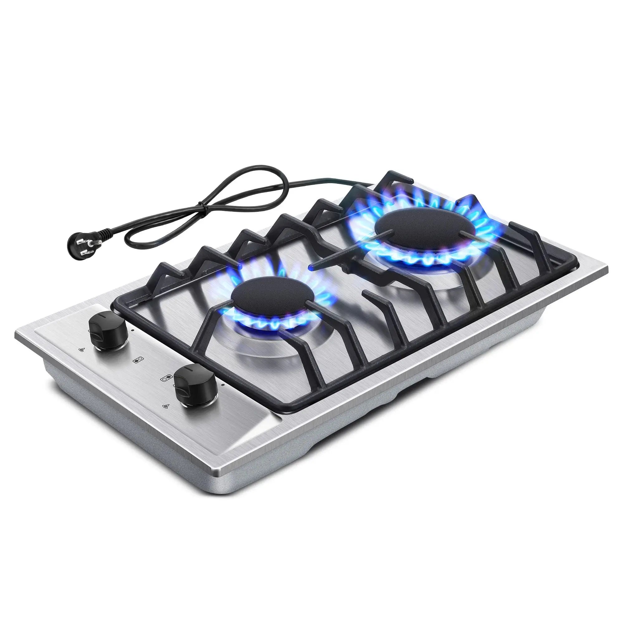 12" 2-Burner Dual Fuel Stove, RV/ Camping/ Kitchen