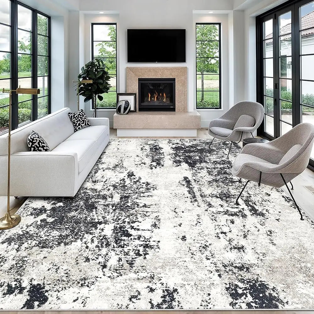 8X10 Rug Washable Modern Abstract