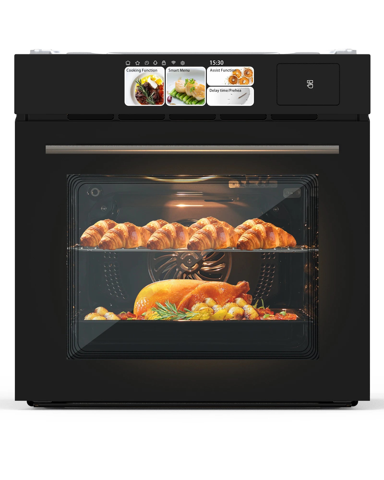2.5 CF Built-in Electric Wall Oven 8 Cooking Modes