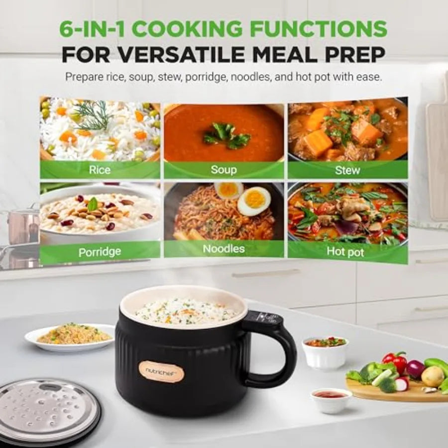 1.6 QT Portable Electric Rice Cooker
