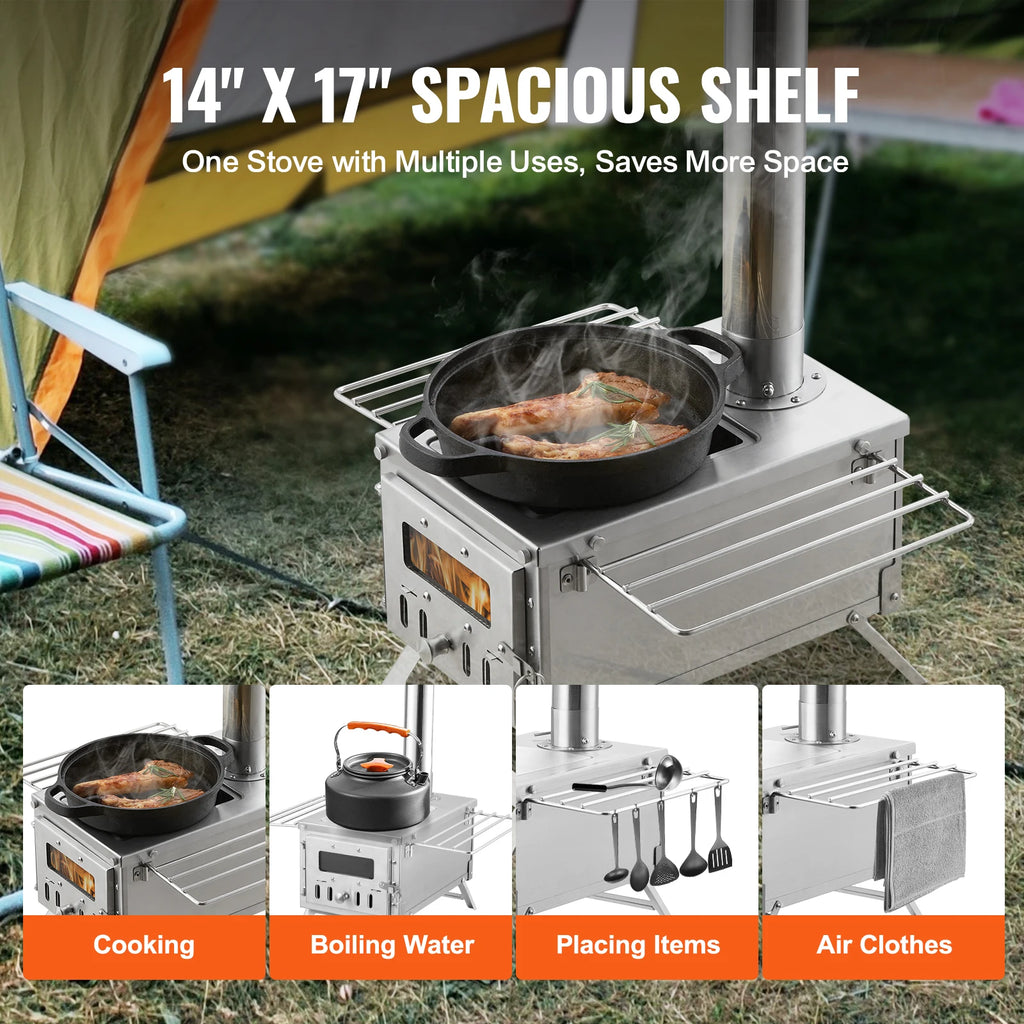 Wood Stove 80 in Stainless Camping/Tent Chimney Pipes
