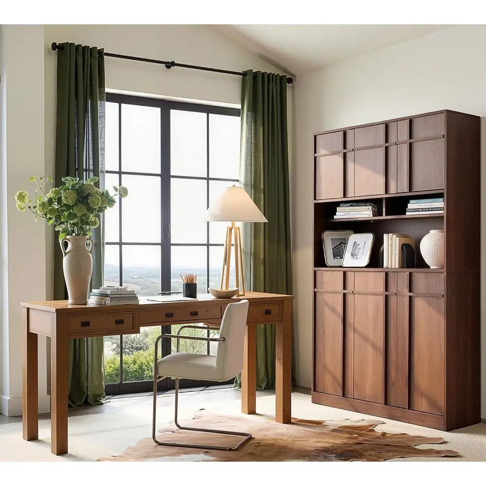 72" Kitchen Pantry Cabinet W/Walnut Countertop