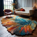 5x8 Handmade Irregular Shape Wool