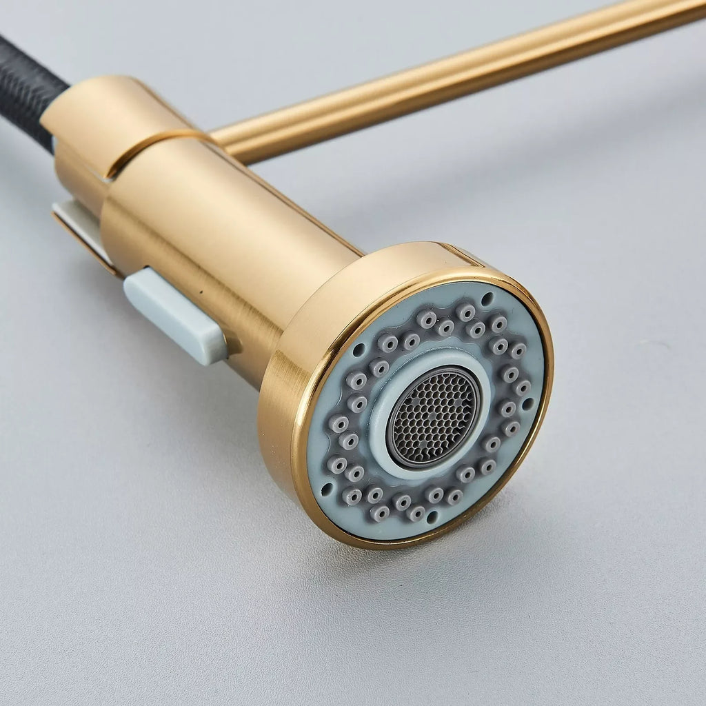 Brushed Gold One Handle deck-Mounted
