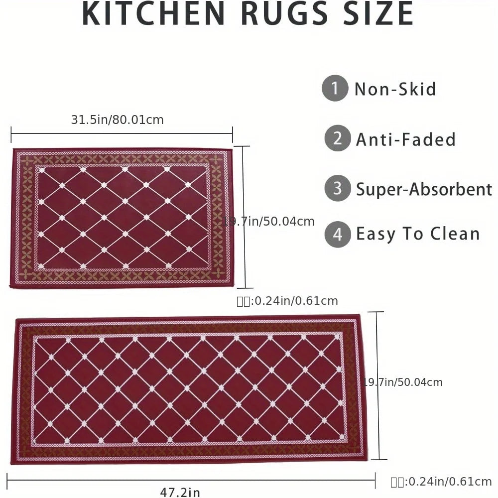 19'7"x31.5" + 19'7"x47.2" Cushioned Waterproof Mats