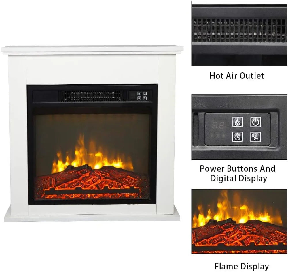 25'' Freestanding Electric Fireplace Heater