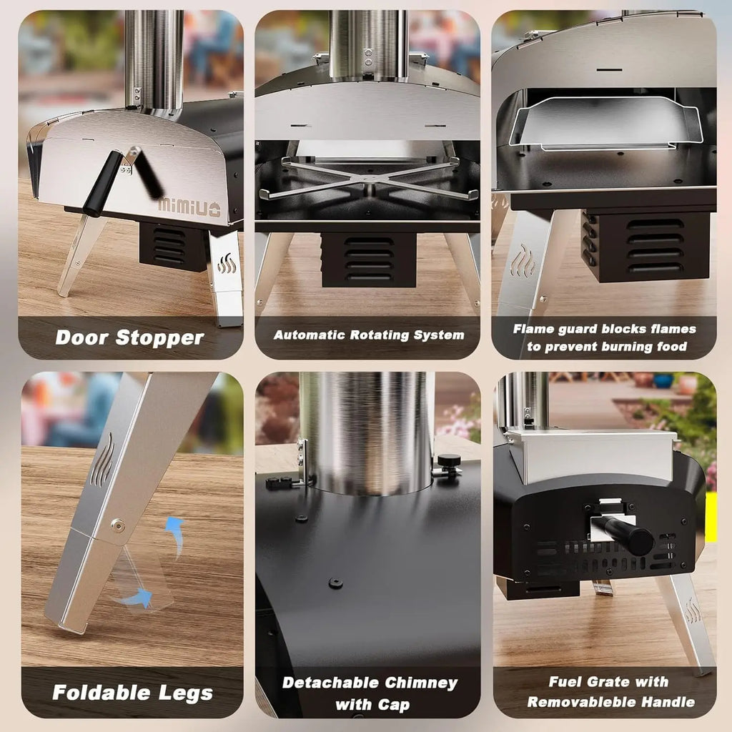 Outdoor Pizza Oven Wood Pellet Fired