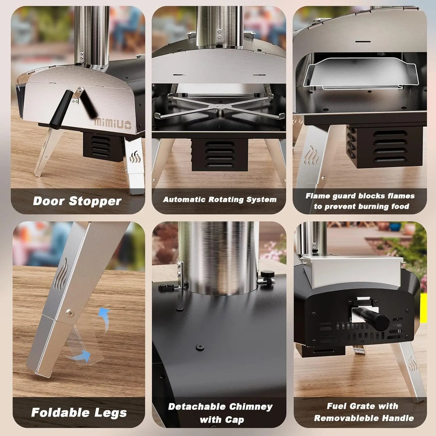 Outdoor Pizza Oven Wood Pellet Fired