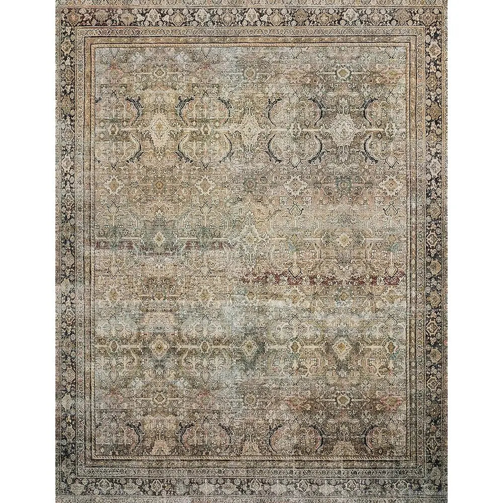 5x7'6" Olive/Charcoal Thick soft