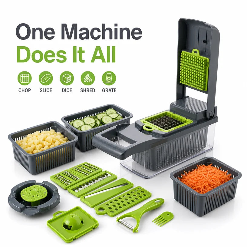 16-in-1 Vegetable Chopper Multi-Blade