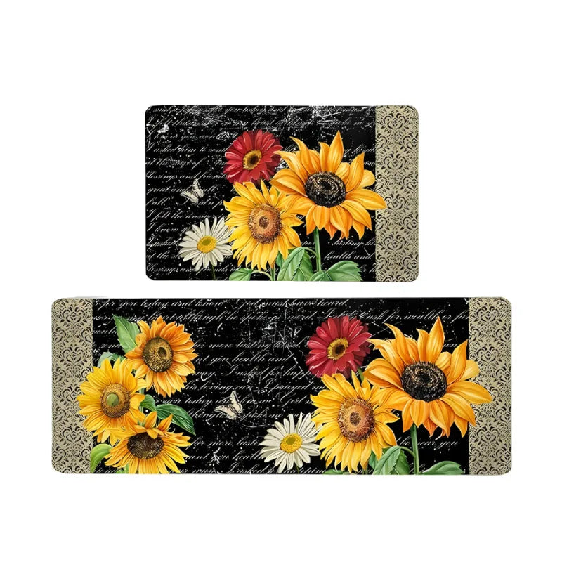 Playful Sunflower Print Kitchen