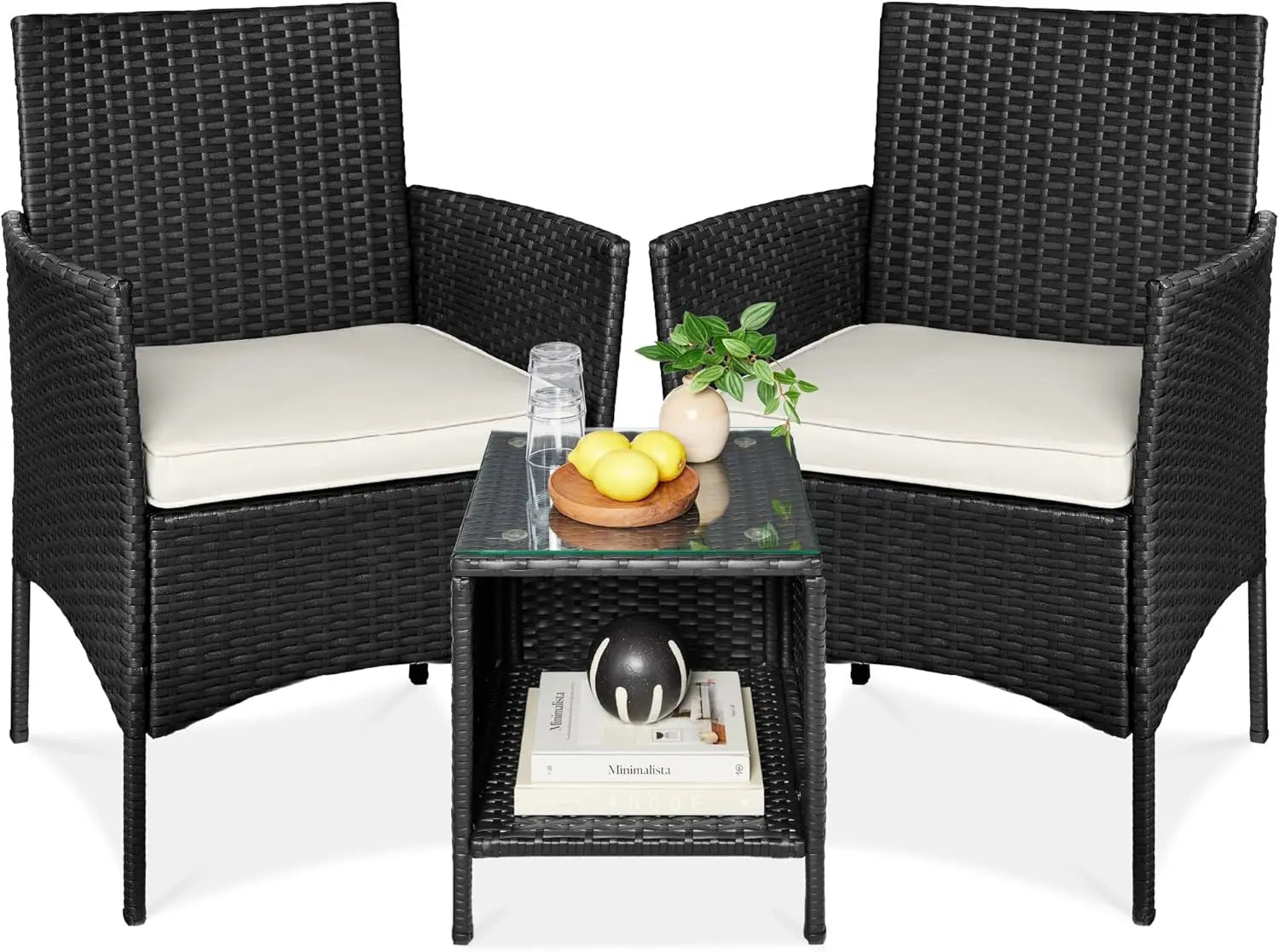 3-Piece Wicker Bistro Set