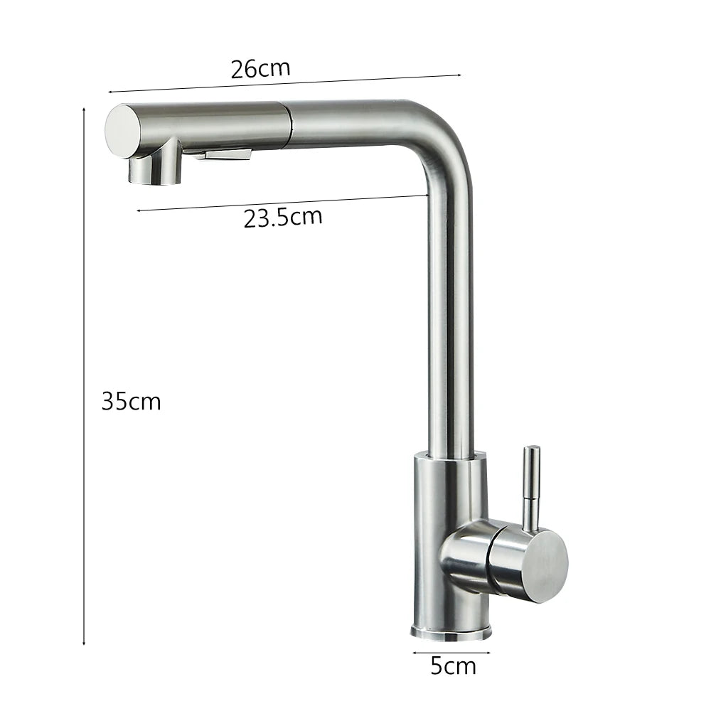 Pull Out Pressure Stream Sprayer Stainless