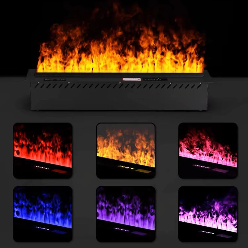 Remote Water Steam Fireplace Indoor