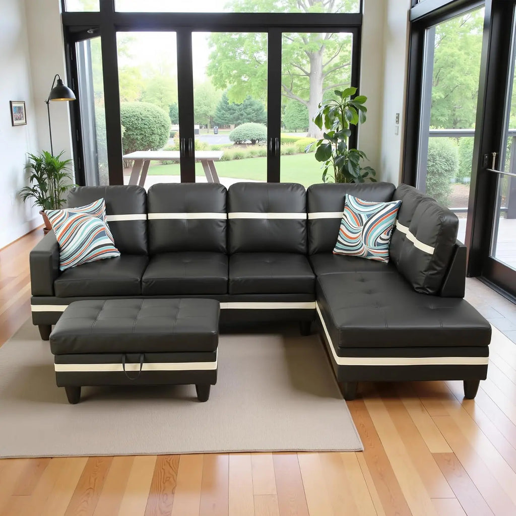 103.5" Oversized Sectional Couch L-Shaped