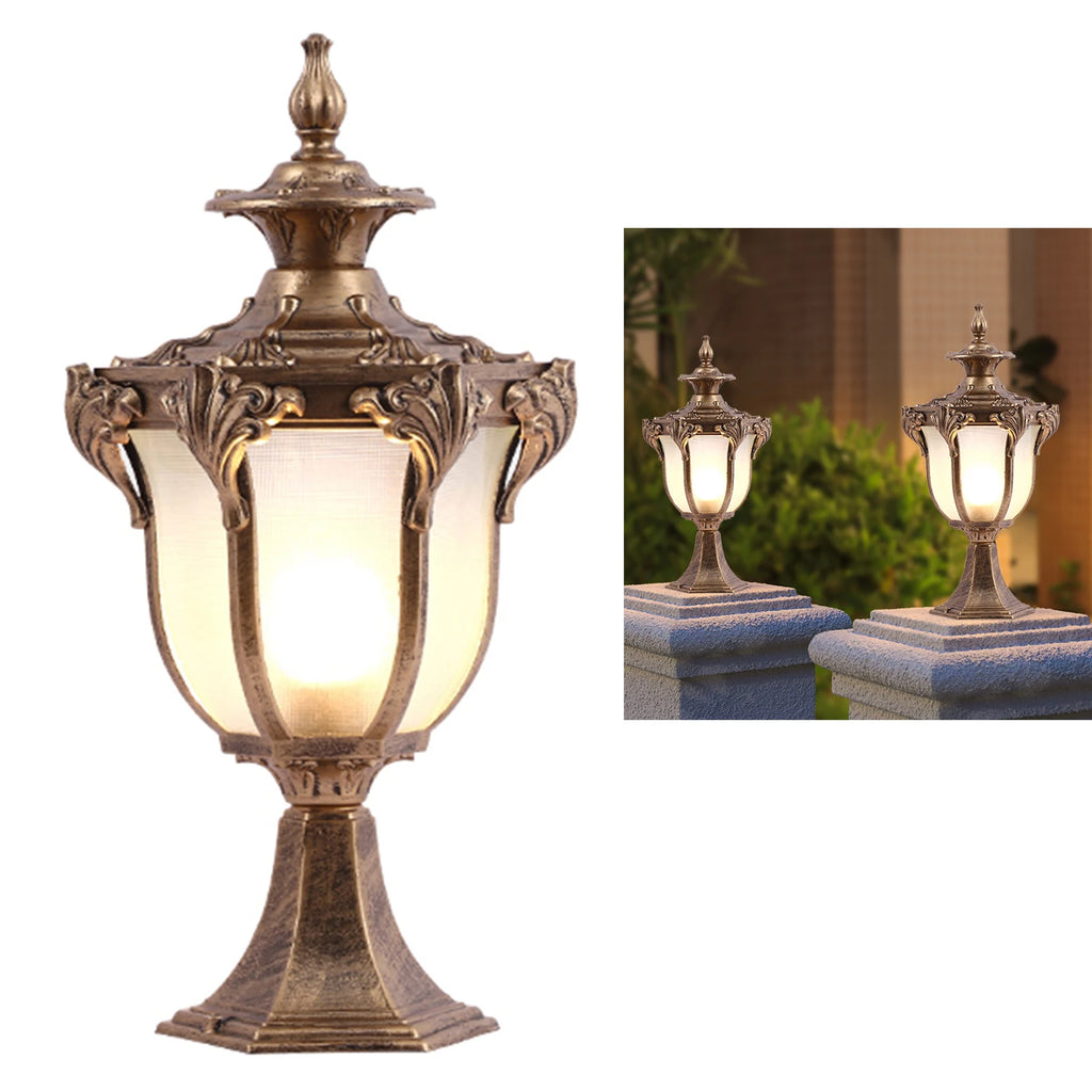 Outdoor Column Lamp Vintage Style
