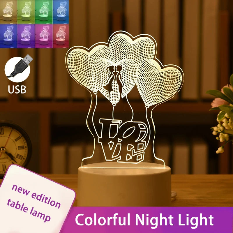 3D confession balloon lamp