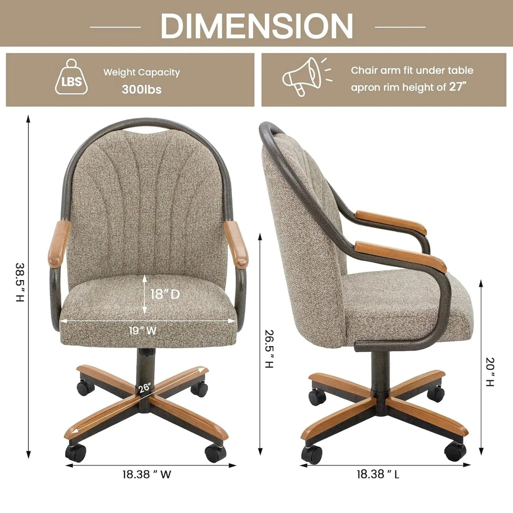 Casual Dining Chair Classic Swivel