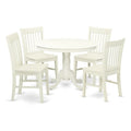 5 Piece, 4 chairs Round 42x42