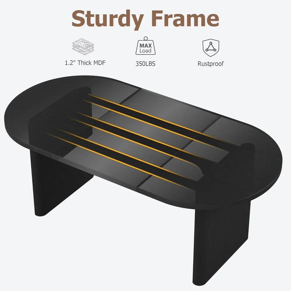 Ova, Long w/ A Thick Sturdy Wooden Base