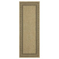 2'7"x7'3" Jute Black Indoor/Outdoor
