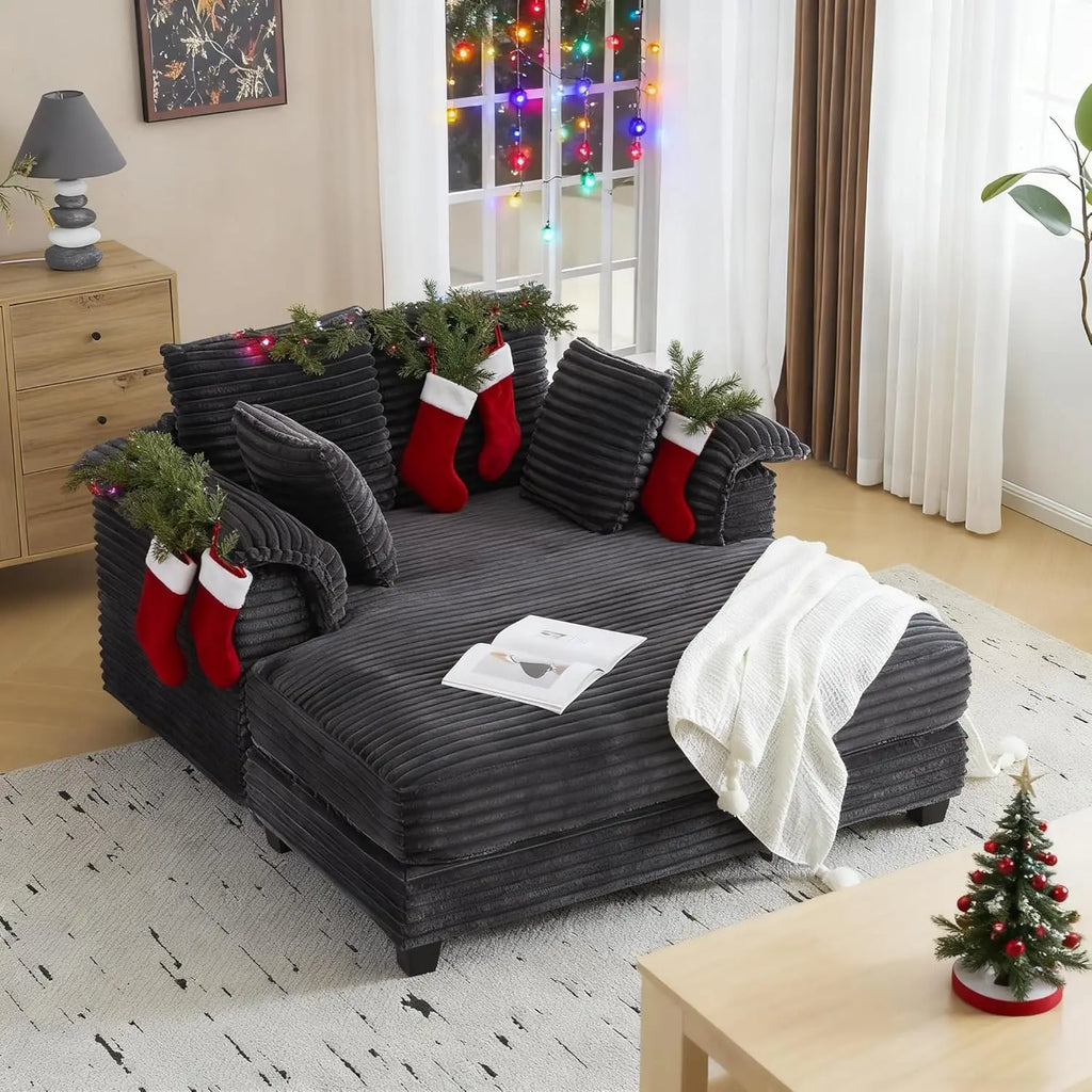 56" Oversized Chaise Lounge Chair