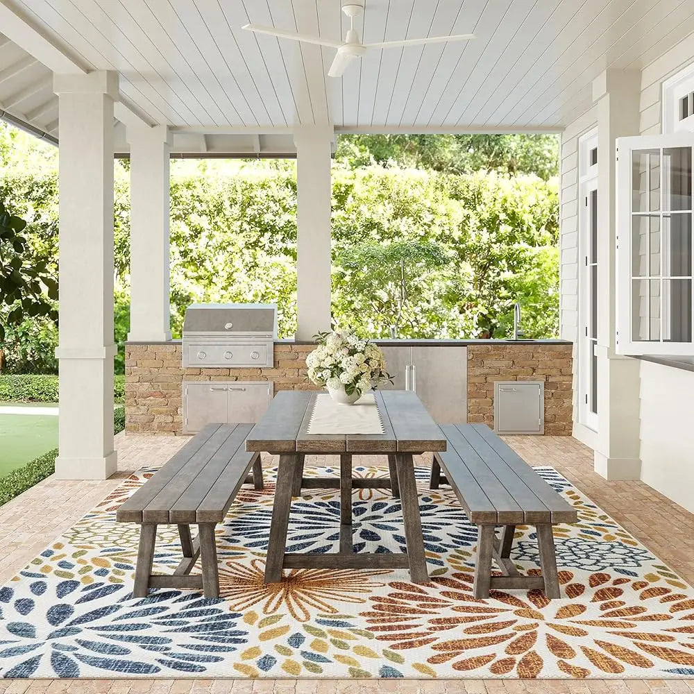 loral & Paisley 5X8 Indoor/Outdoor