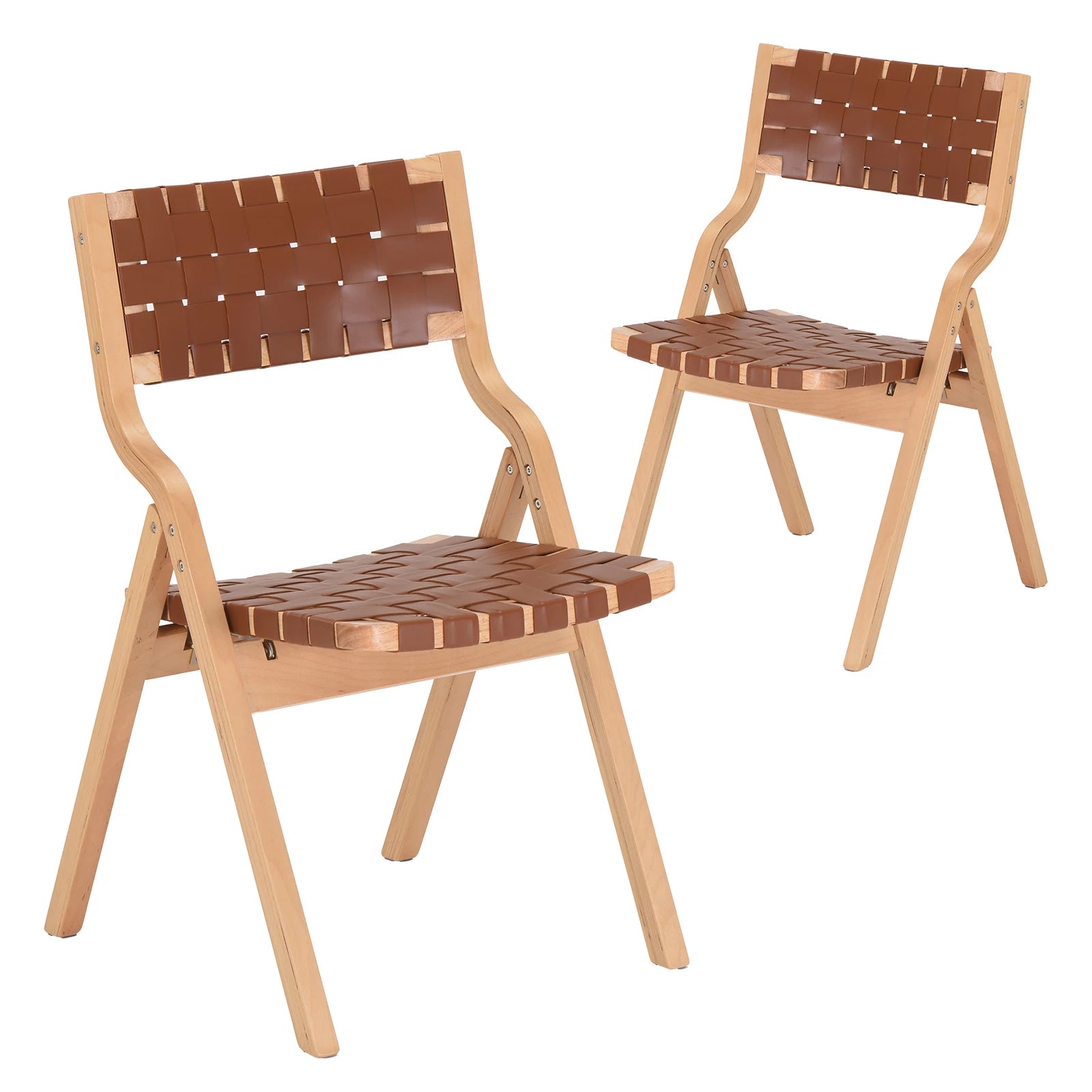 2 Wood Folding Stackable