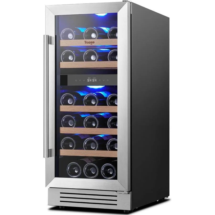 15" Dual Zone Wine Fridge 28 Bottle Capacity