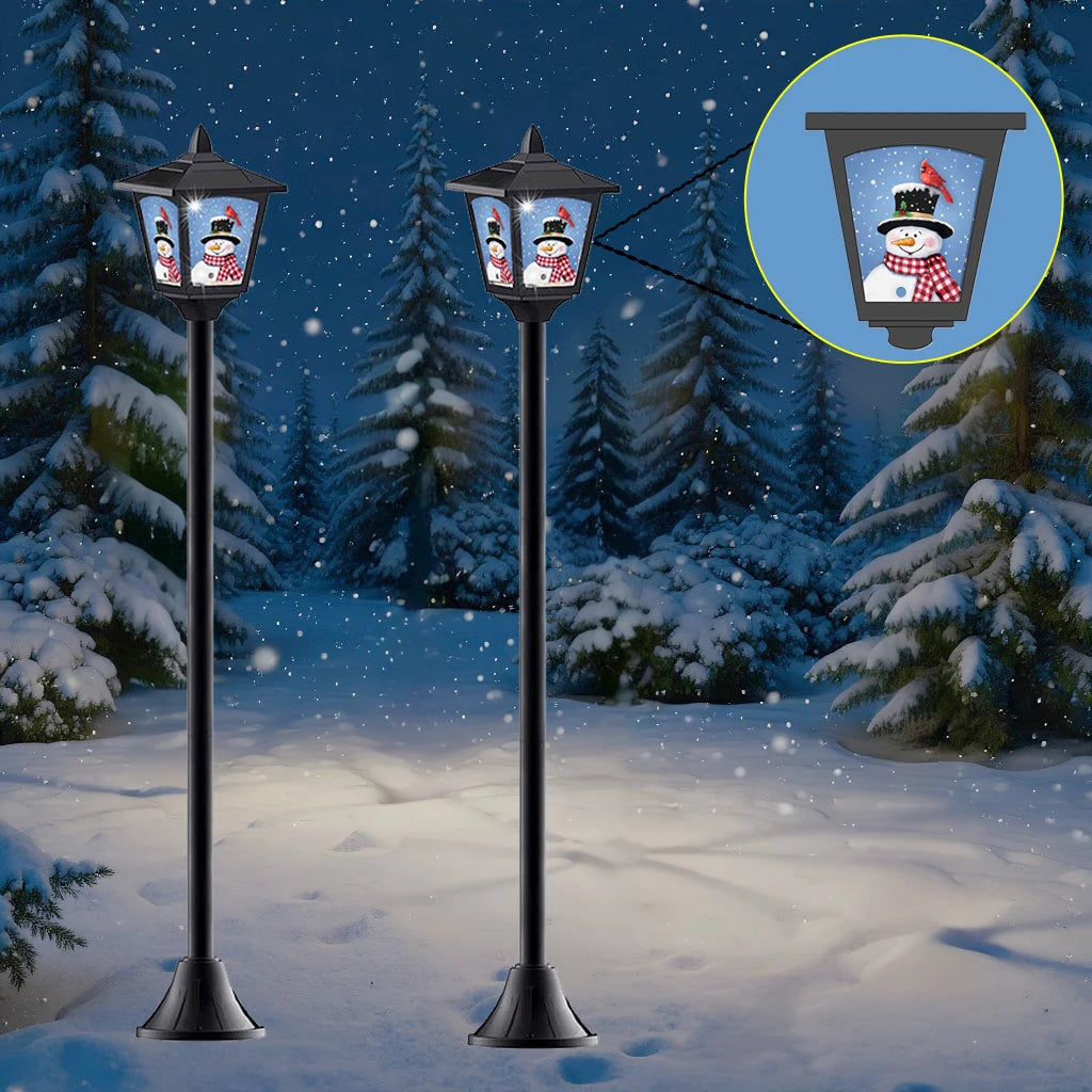 2 40" Christmas Mini Solar Lamps