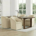 4 Modern Barrel chairs w/casters