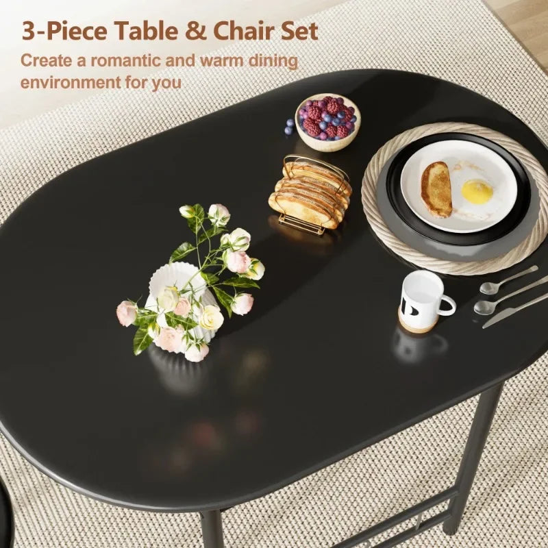 3-Piece Small Kitchen Dining Set