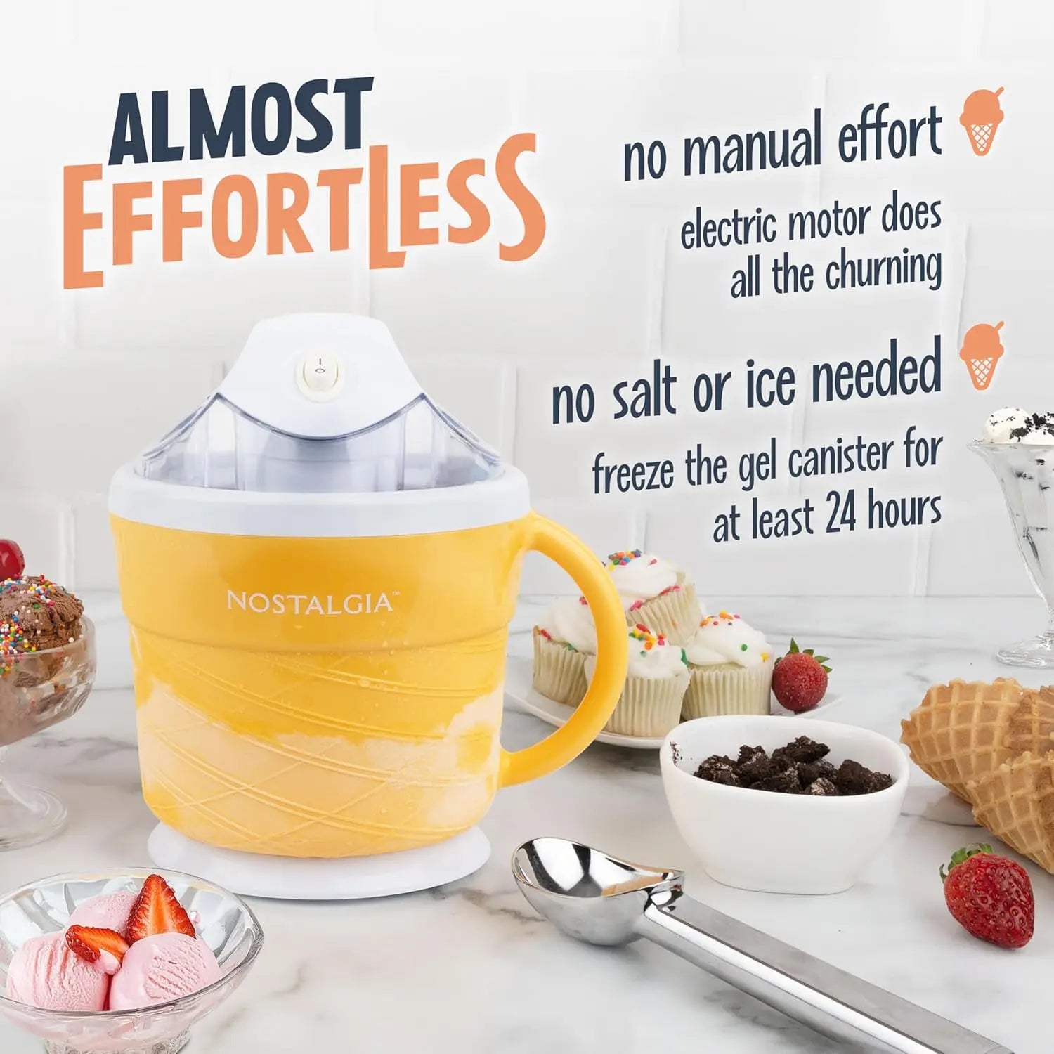 Electric Ice Cream Maker - Soft Serve Machine