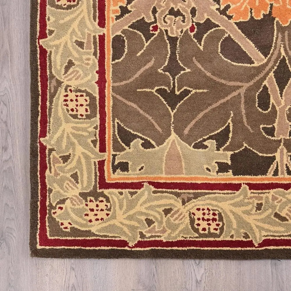 9x12 Handmade W. Morris Traditional Oriental 100% Wool