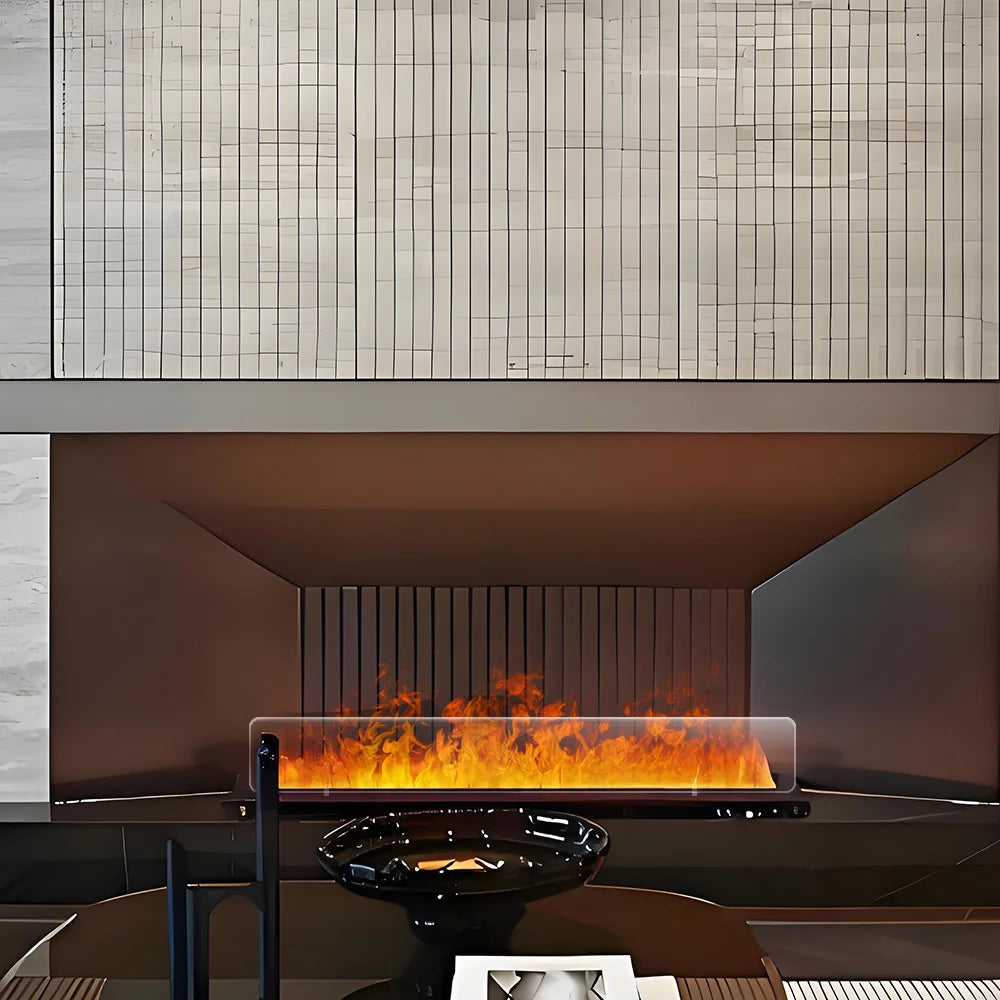 Remote Water Steam Fireplace Indoor