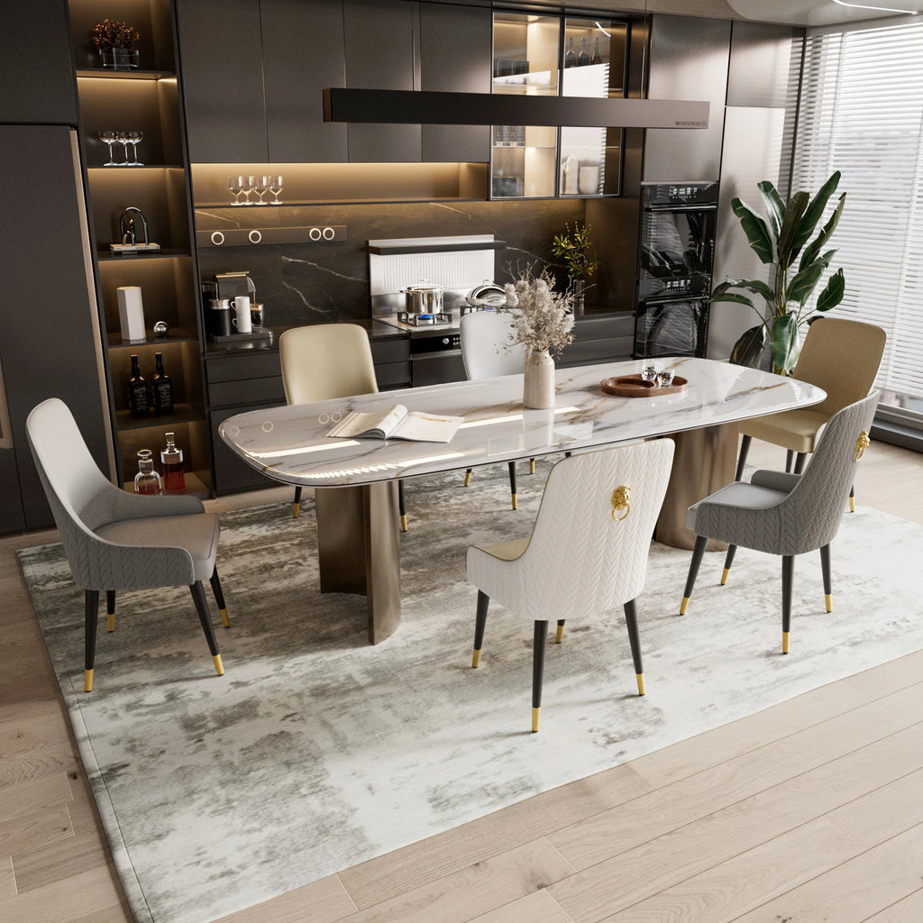 Modern PU Leather 2 Dining Chairs