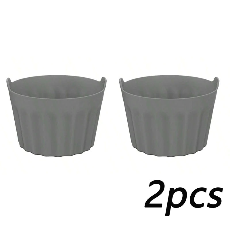 2/4/8Pcs Ramekins for Air Fryer Silicone Large