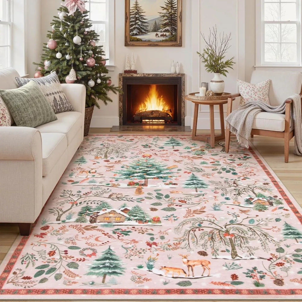 8x10 Washable Christmas Tree Design