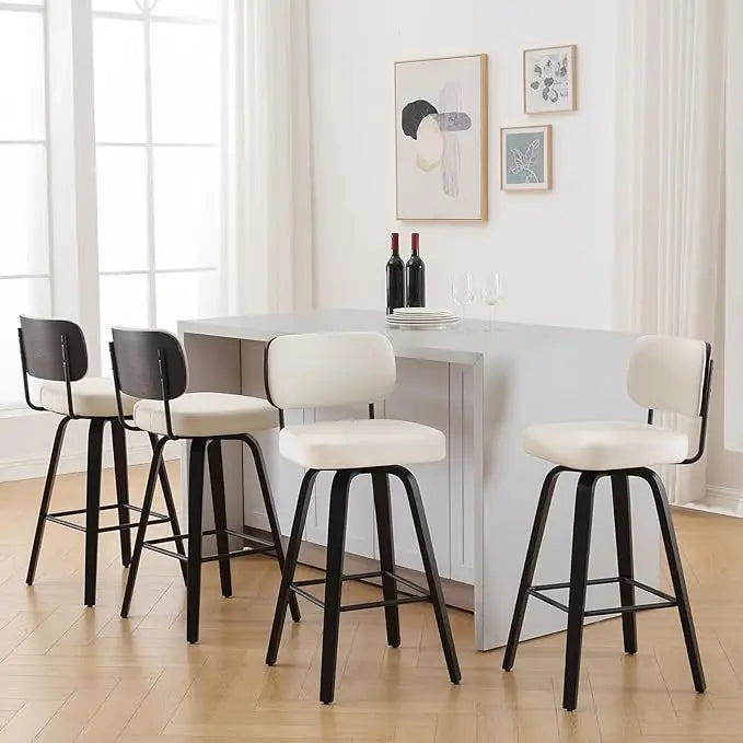 Set of 4 Swivel Counter Height
